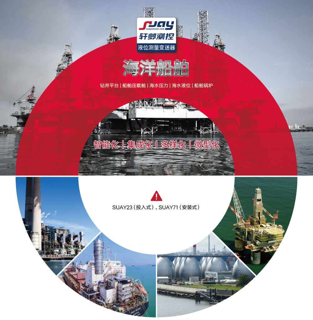 海洋船舶（鉆井平臺、船舶壓載艙、海水壓力、海水液位、船舶鍋爐